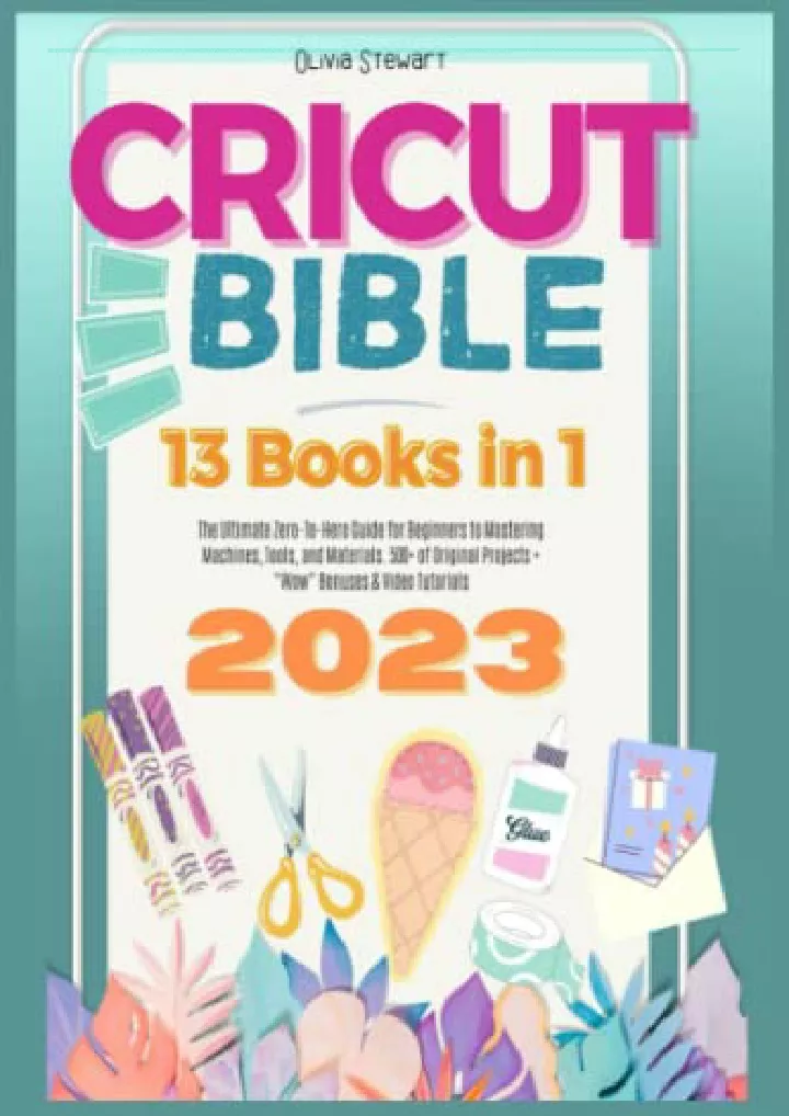 cricut bible 13 books in 1 the ultimate zero