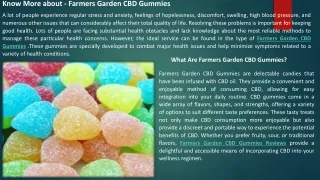 Farmers Garden CBD Gummies