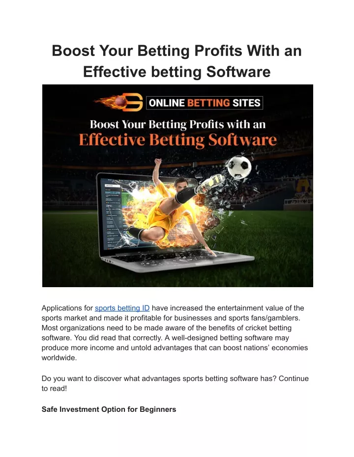 boost your betting profits with an effective