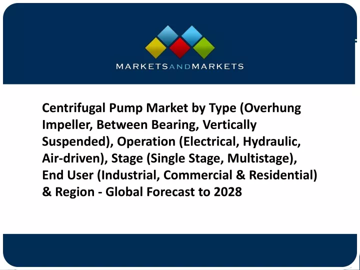 centrifugal pump market by type overhung impeller