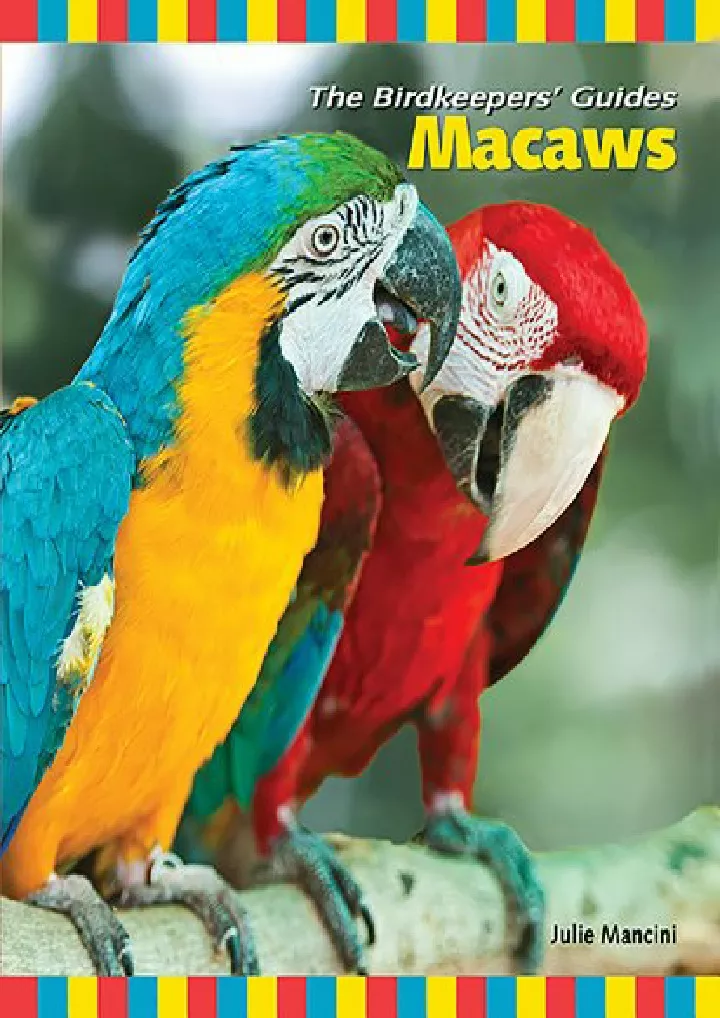 macaws the birdkeepers guides download pdf read