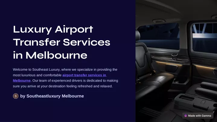 luxury airport transfer services in melbourne