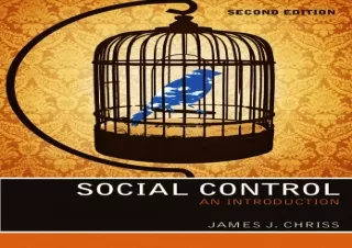 DOWNLOAD [PDF] Social Control: An Introduction