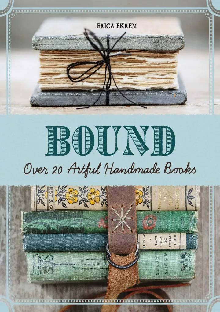 bound over 20 artful handmade books download