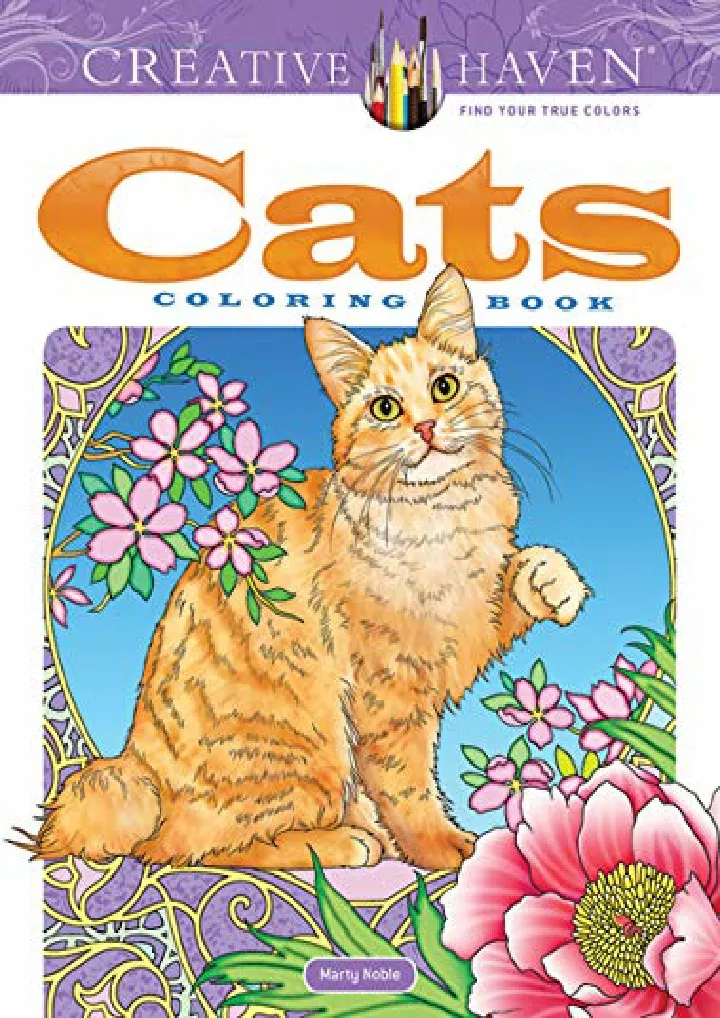 creative haven cats coloring book adult coloring