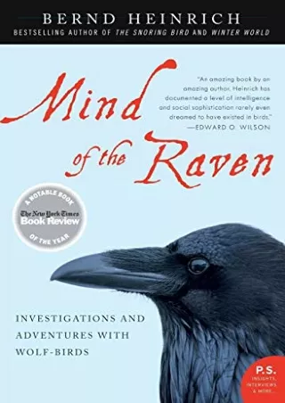 PDF/READ Mind of the Raven: Investigations and Adventures with Wolf-Birds a