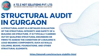 Structural Audit In Gurgaon