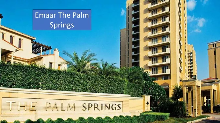 emaar the palm springs