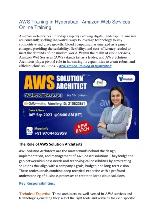 AWS Training in Ameerpet | AWS Training
