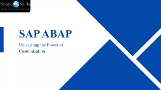 Best SAP ABAP  Training Course In Noida