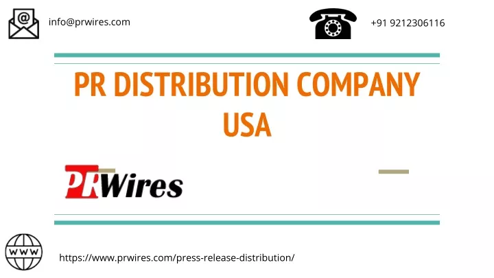 pr distribution company usa