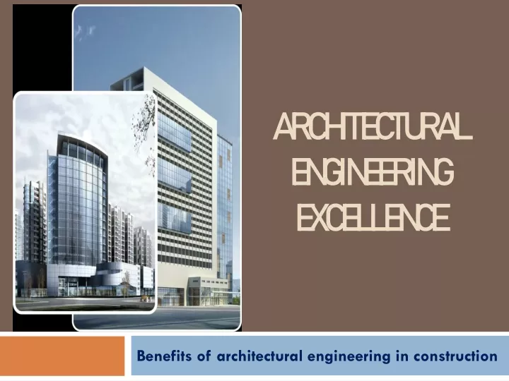 architectural engineering excellence