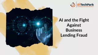 AI and the Fight Against Business Lending Fraud