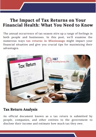 The Impact of Tax Returns on Your Financial Health What You Need to Know