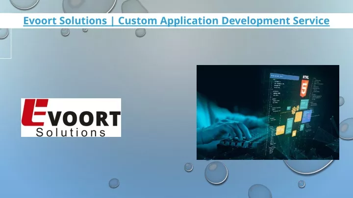 evoort solutions custom application development service