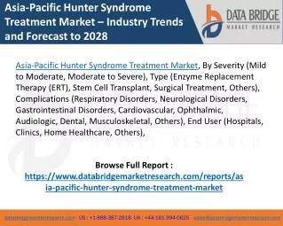 Asia-Pacific Hunter Syndrome Treatment Market