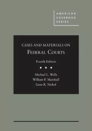 Full PDF Cases and Materials on Federal Courts (American Casebook Series)