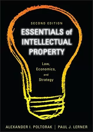 Read Ebook Pdf Essentials of Intellectual Property: Law, Economics, and Strategy