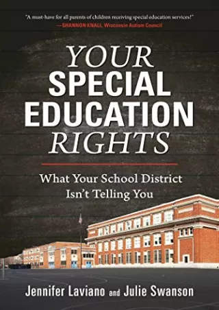 [PDF] Your Special Education Rights: What Your School District Isn't Telling You