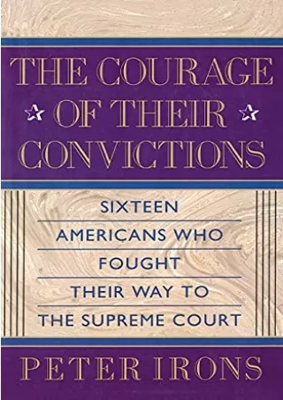 Download Book [PDF] The Courage of Their Convictions