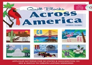 [PDF] Quilt Blocks Across America: Applique Patterns for 50 States & Washington,