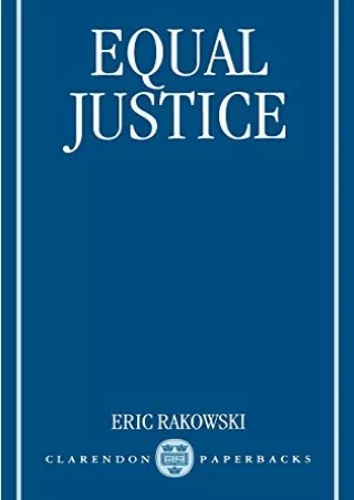 [Ebook] Equal Justice
