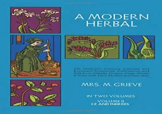 PDF A Modern Herbal (Volume 2, I-Z and Indexes) Full