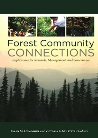 Read ebook [PDF] Forest Community Connections: Implications for Research, Management, and