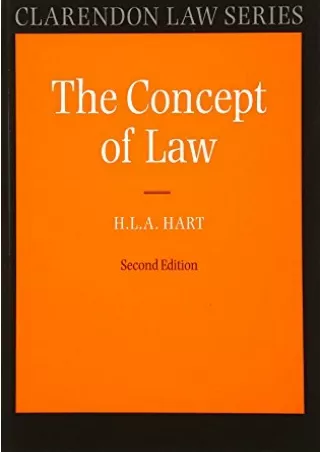 get [PDF] Download The Concept of Law (Clarendon Law Series)