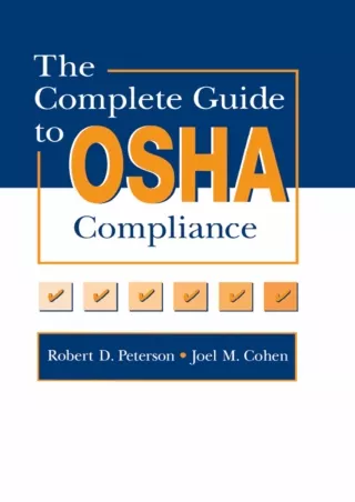 get [PDF] Download The Complete Guide to OSHA Compliance