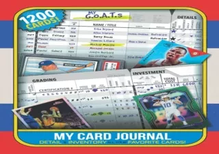 [PDF] My Card Journal - Log, Detail & Inventory 1200 of Your Favorite Collectabl
