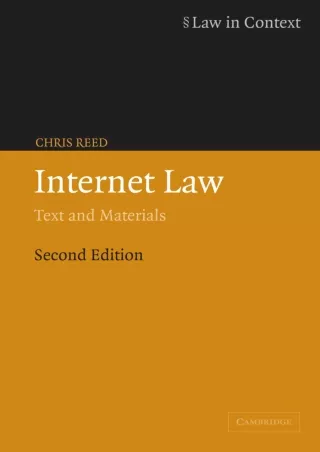 Read online  Internet Law: Text and Materials (Law in Context)