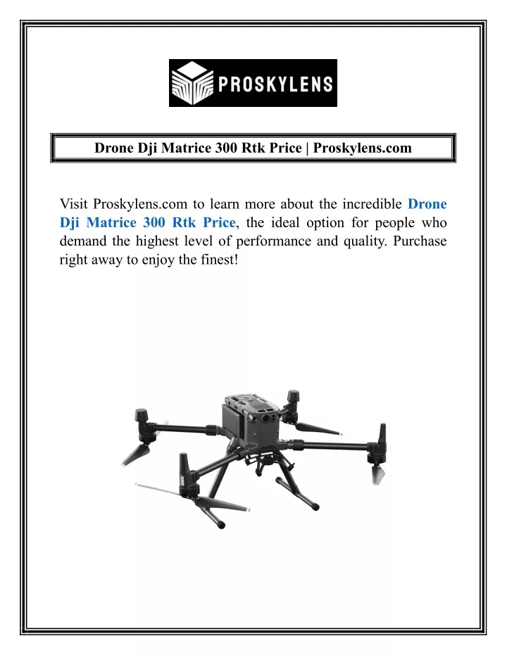drone dji matrice 300 rtk price proskylens com