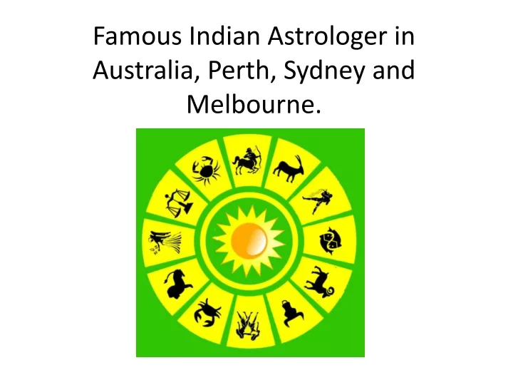 famous indian astrologer in australia perth sydney and melbourne