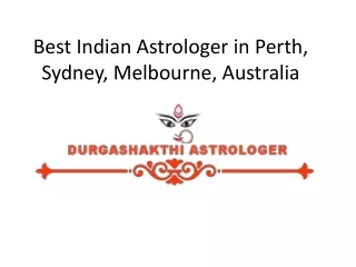 Best Indian Astrologer in  Perth, Australia