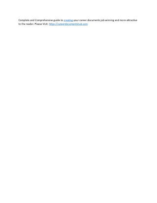 complete and comprehensive guide to creating your