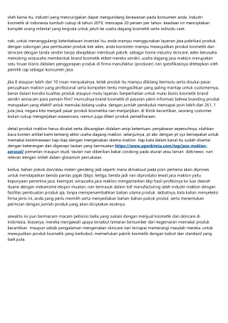 oleh karna itu industri yang mencurigakan dapat