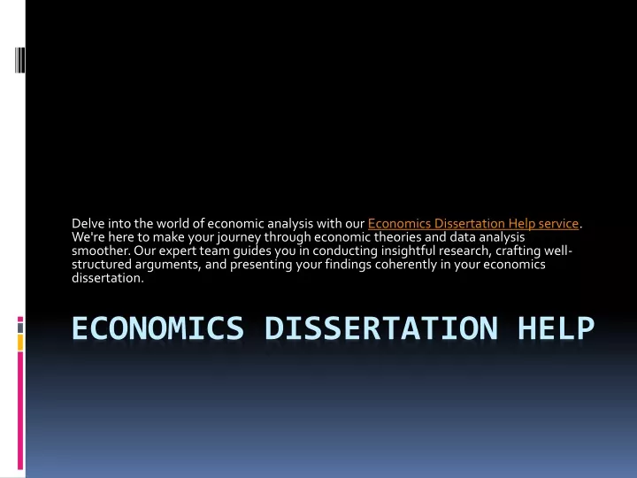 dissertation economics title