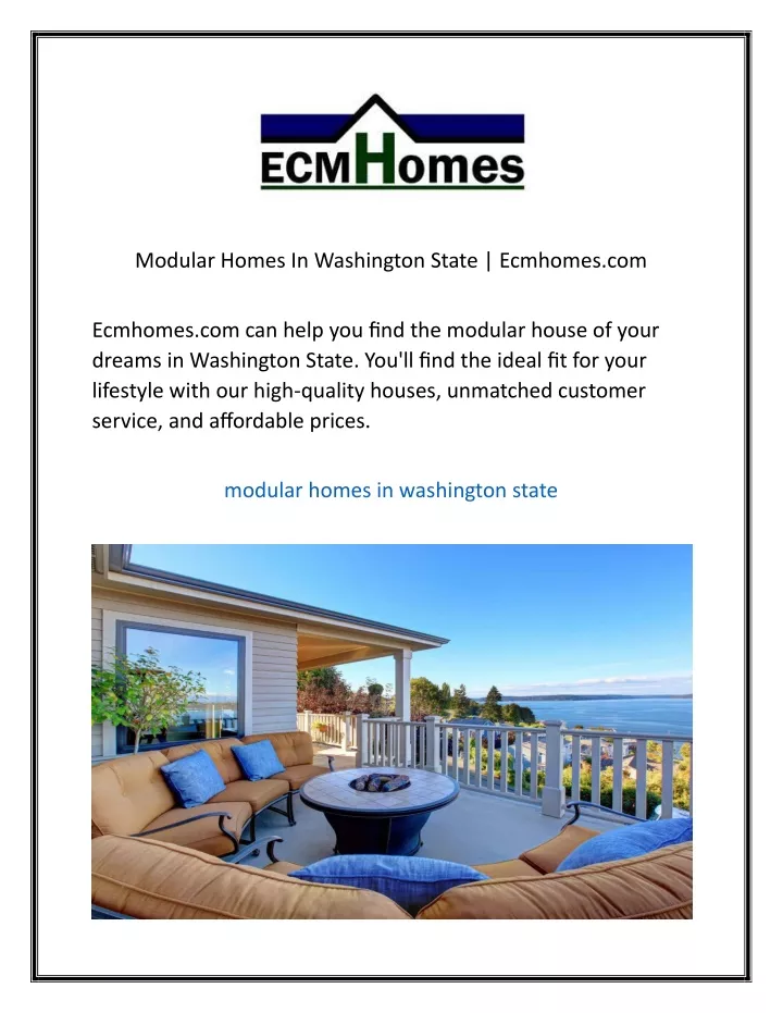 modular homes in washington state ecmhomes com