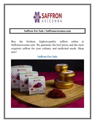 Saffron For Sale  Saffronavicenna.com