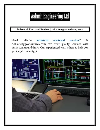 Industrial Electrical Services  Ashmitenggconsultancy.com