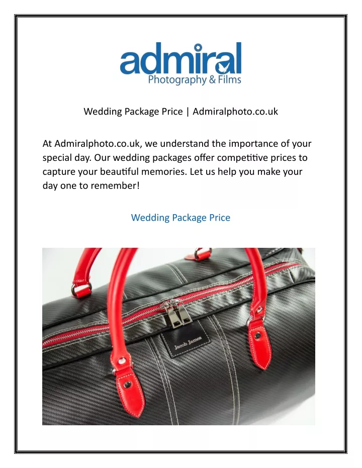 wedding package price admiralphoto co uk