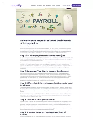 How To Setup Payroll For Small Businesses A 7-Step Guide