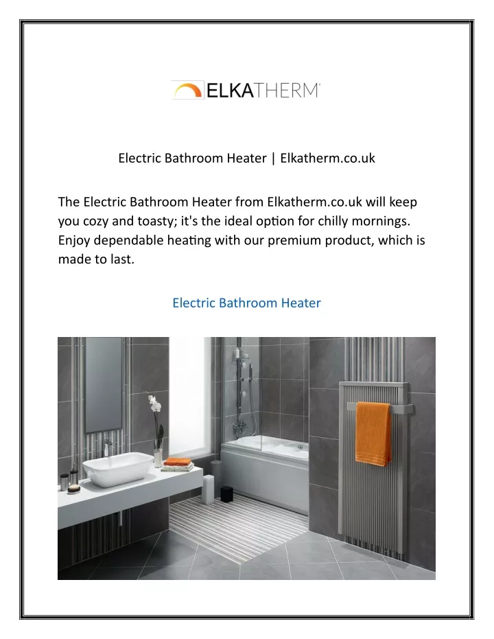 electric bathroom heater elkatherm co uk