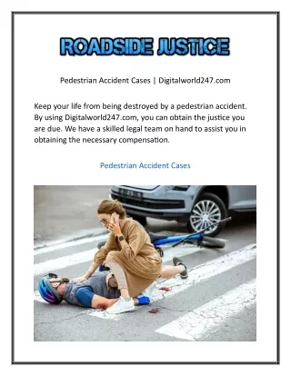 Pedestrian Accident Cases  Digitalworld247