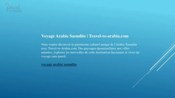 voyage arabie saoudite travel to arabia com vous