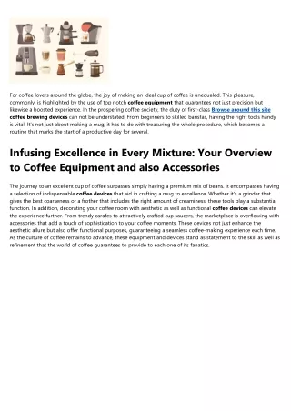 for coffee lovers around the globe