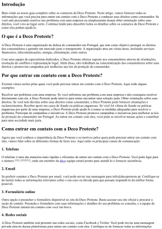 Deco Proteste Contactos: fique por dentro dos seus direitos como consumidor