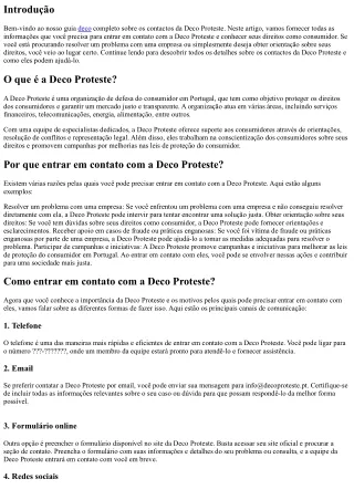 Deco Proteste Contactos: fique por dentro dos seus direitos como consumidor