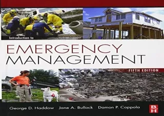 GET (️PDF️) DOWNLOAD Introduction to Emergency Management